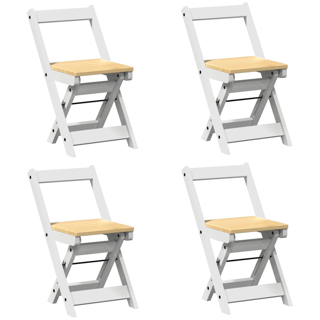Set comedor plegable mariposa 5 pzas Corona madera pino blanco