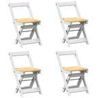 Set comedor plegable mariposa 5 pzas Corona madera pino blanco