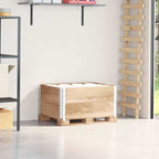 Collares de palets 2 uds madera maciza de pino gris 100x100 cm