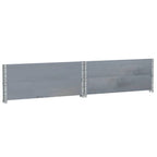 Collares de palets 2 uds madera maciza de pino gris 100x100 cm
