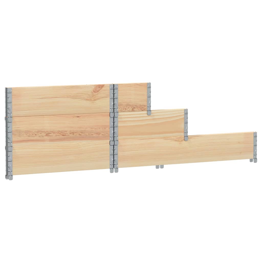 Arriate elevado de 3 niveles madera maciza de pino 120x80 cm