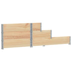 Arriate elevado de 3 niveles madera maciza de pino 120x80 cm