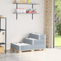Arriate elevado de 3 niveles madera maciza de pino 120x80 cm