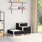 Arriate elevado de 3 niveles madera maciza de pino 120x80 cm