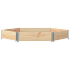 Arriate elevado hexagonal madera maciza de pino 160x160 cm