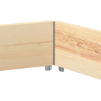 Arriate elevado hexagonal madera maciza de pino 160x160 cm
