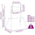 Soporte caballete TV pantalla 37-86" Max VESA 400x600 mm 60 kg