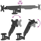 Soporte de pared para monitor máximo 27'' resorte de gas 10 kg