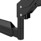Soporte de pared para monitor máximo 27'' resorte de gas 10 kg