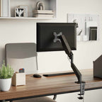 Brazo de monitor único pantalla máxima 27'' resorte de gas 10kg