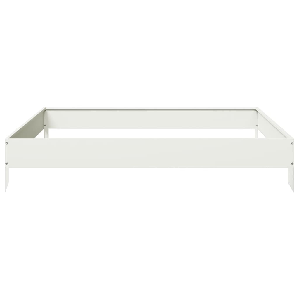 Arriate de acero blanco 100x100x18,5 cm