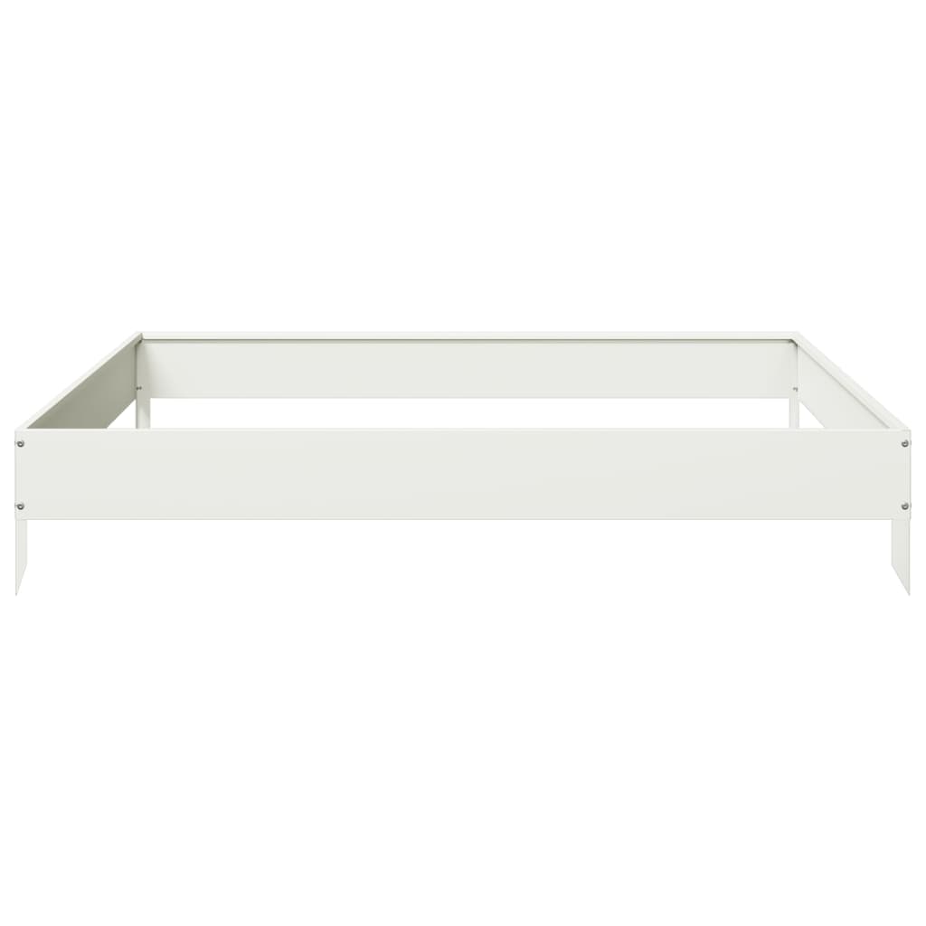 Arriate de acero blanco 100x100x18,5 cm