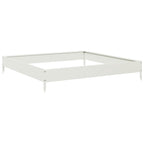 Arriate de acero blanco 100x100x18,5 cm