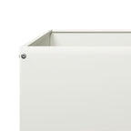 Arriate de acero blanco 100x100x18,5 cm