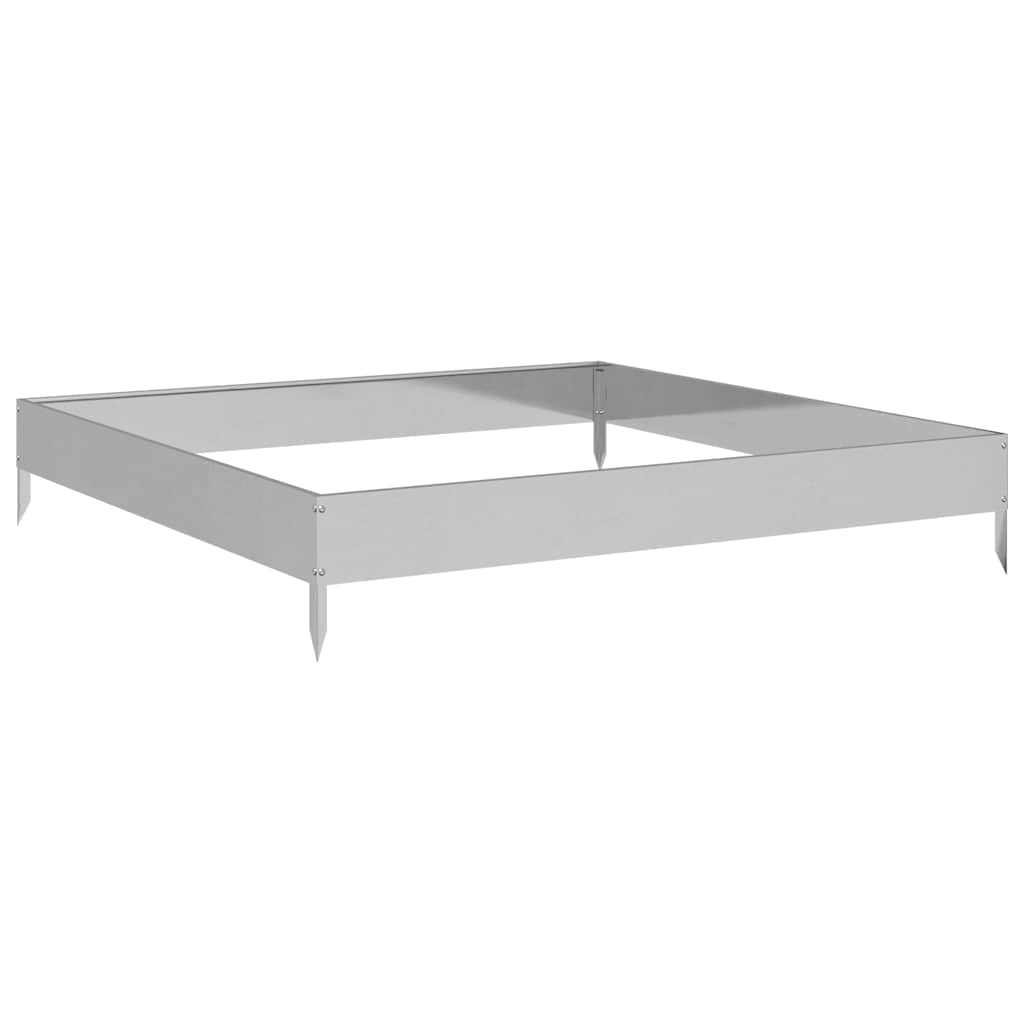 Jardinera de acero galvanizado 100x100x18,5 cm