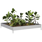 Jardinera de acero galvanizado 100x100x18,5 cm