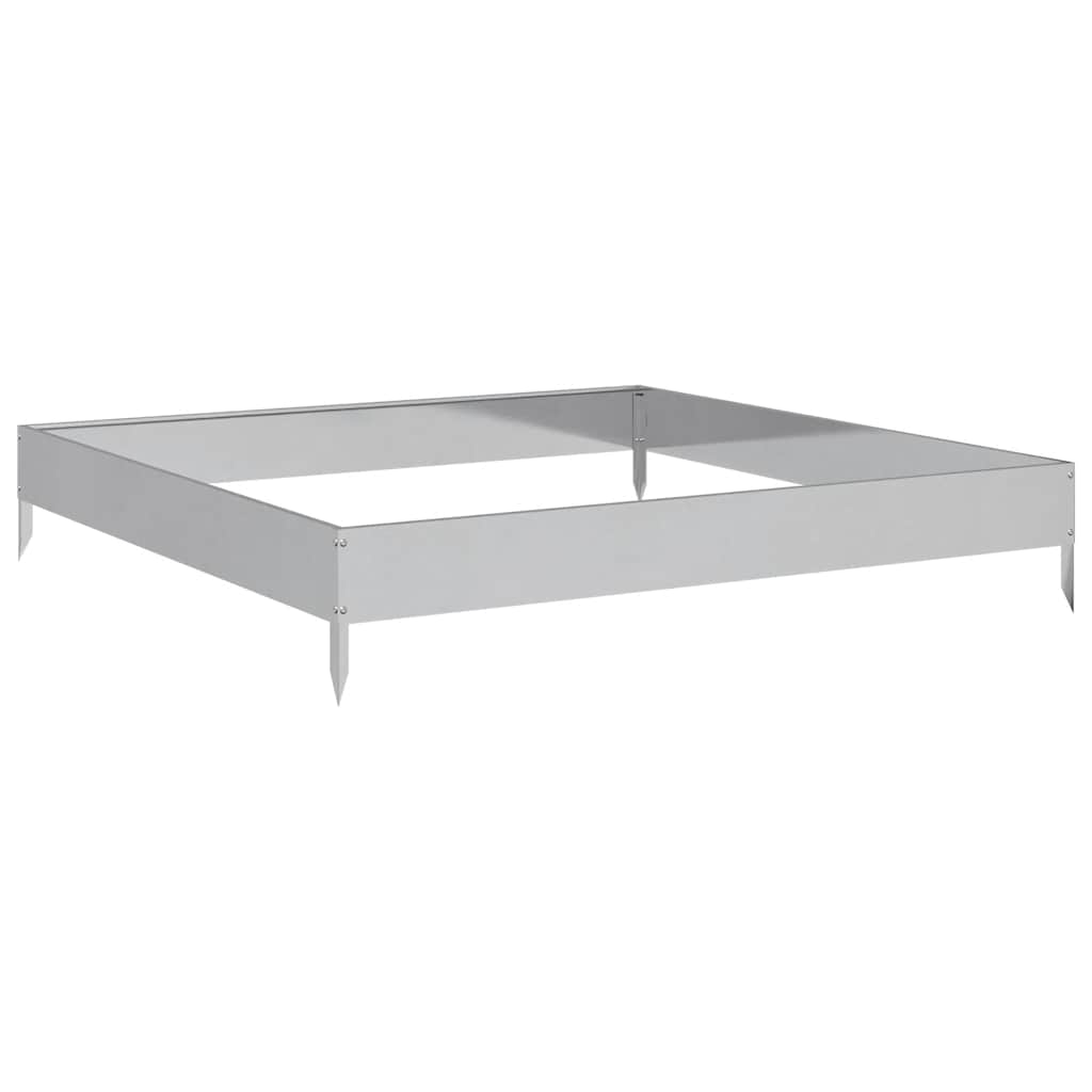Jardinera de acero galvanizado 100x100x18,5 cm