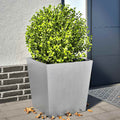 Jardineras 2 uds acero galvanizado 50x50x50 cm
