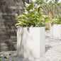 Floreira hexagonal em aço branco 138x120x45 cm