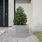 Floreira hexagonal em aço branco 138x120x45 cm