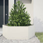 Floreira hexagonal em aço branco 138x120x45 cm