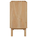 Mueble de lavabo de baño OTTA madera maciza de pino 59x40x80 cm