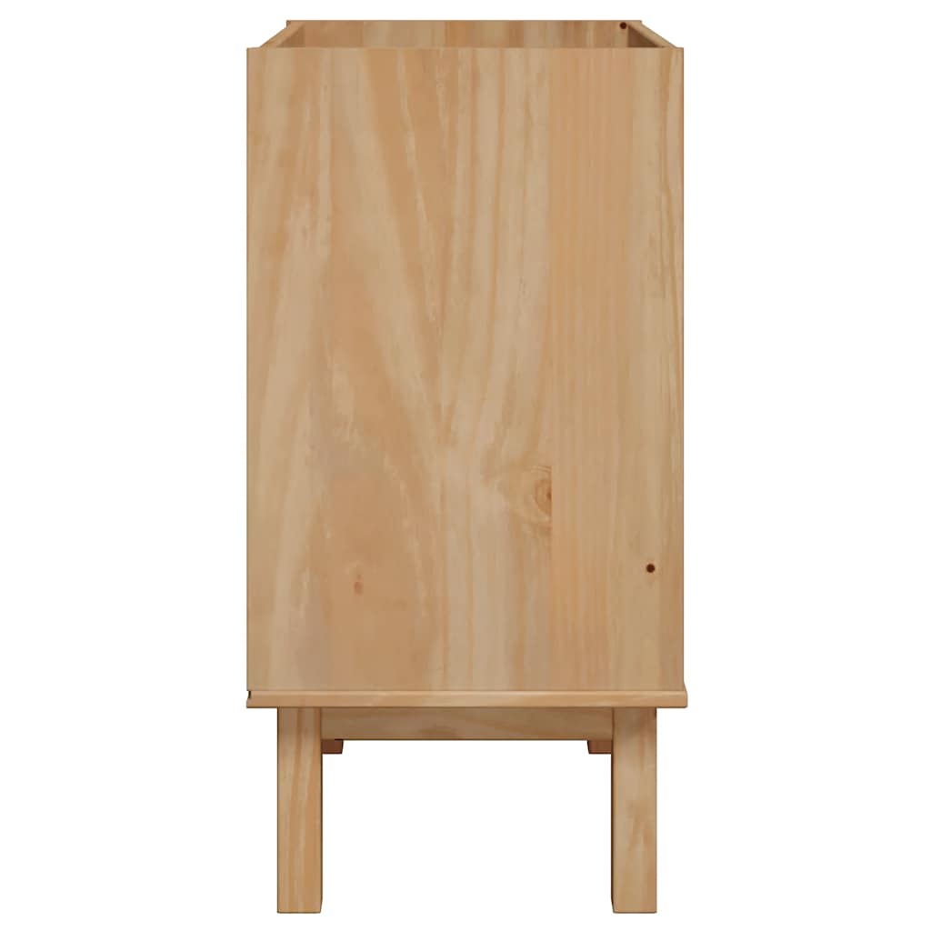 Mueble de lavabo de baño OTTA madera maciza de pino 59x40x80 cm