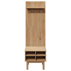 Mueble de recibidor OTTA madera maciza de pino 50x40x160 cm