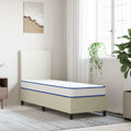 Colchón de espuma viscoelástica blanca 70x200x17 cm suave