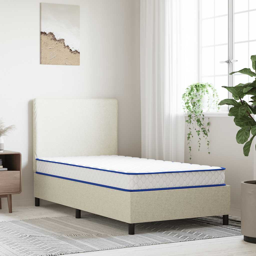 Colchón de espuma viscoelástica blanca 70x200x17 cm suave