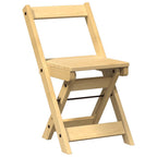 Sillas comedor plegables 4 uds Corona madera pino marrón cera