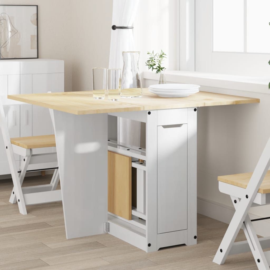 Mesa de comedor 140x70x75 cm madera maciza acacia