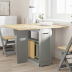Mesa de comedor 140x70x75 cm madera maciza acacia