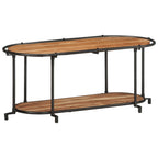 Mueble de TV madera maciza de acacia 100x42x40 cm