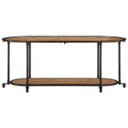 Mueble de TV madera maciza de acacia 100x42x40 cm