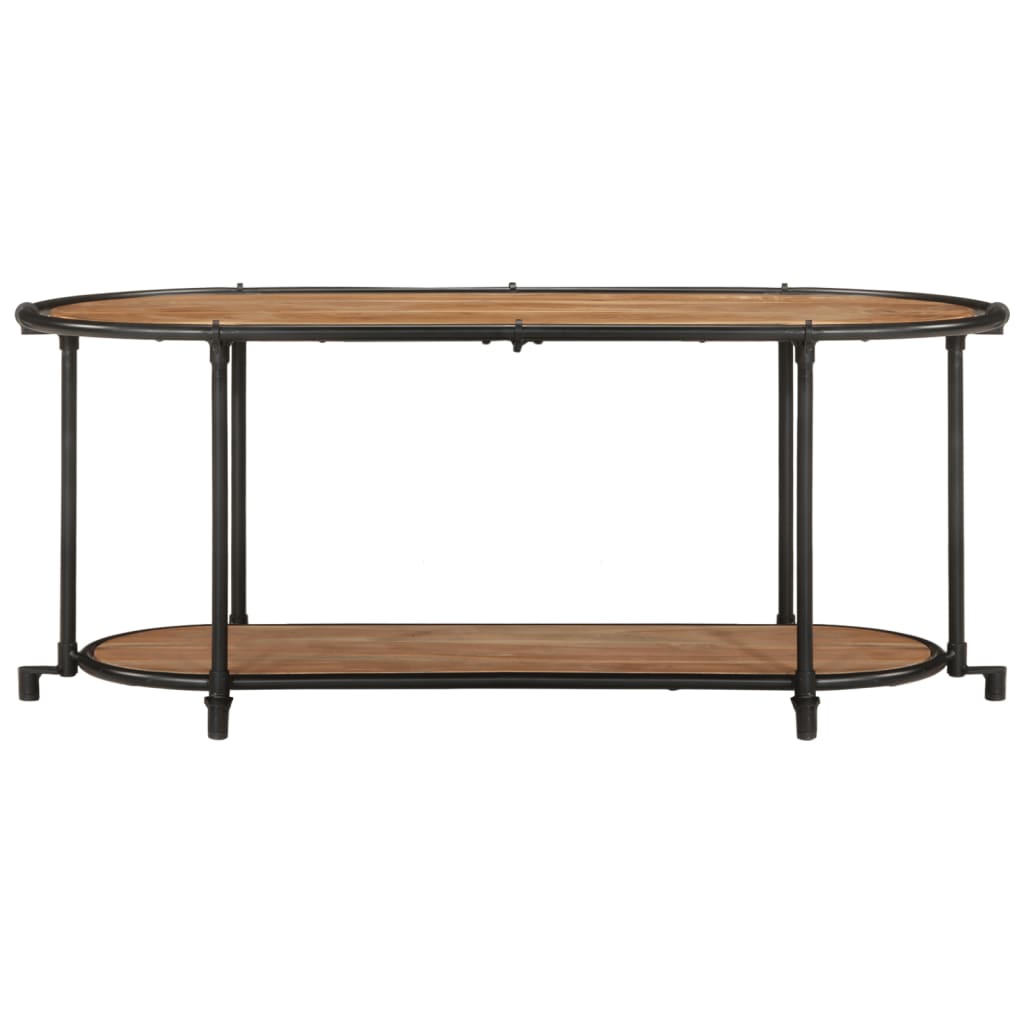 Mueble de TV madera maciza de acacia 100x42x40 cm