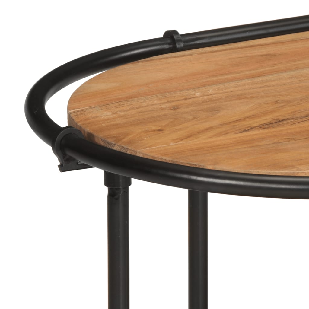 Mueble de TV madera maciza de acacia 100x42x40 cm