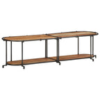 Mueble de TV madera maciza de acacia 100x42x40 cm