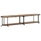 Mueble de TV madera maciza de acacia 100x42x40 cm
