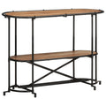 Mesa consola madera maciza de acacia 110x42x76 cm