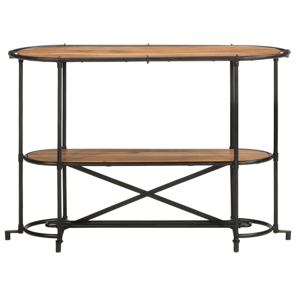 Mesa consola madera maciza de acacia 110x42x76 cm