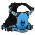 Arnés para perros con bandas reflectantes ajustables azul L