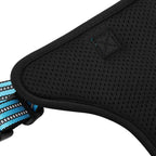 Arnés para perros con bandas reflectantes ajustables azul L