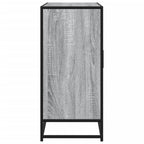 Aparador de madera de ingeniería gris Sonoma 92x35x76 cm