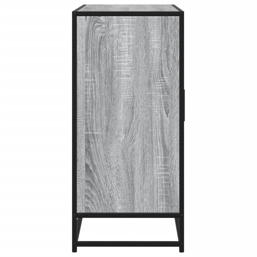 Aparador de madera de ingeniería gris Sonoma 92x35x76 cm