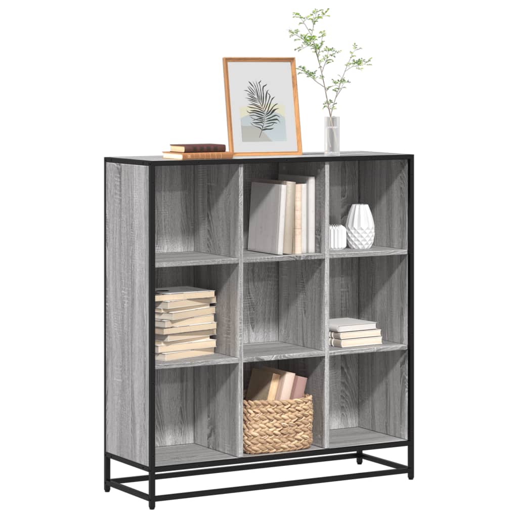 Estantería de 3 nieveles madera maciza de acacia 80x30x80 cm