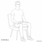 Sillón de relax con reposapiés terciopelo azul