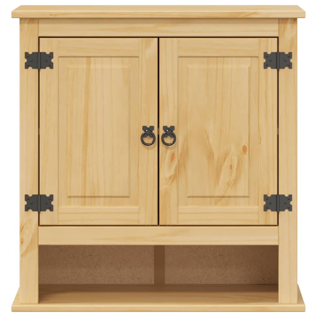 Armario de baño Corona madera maciza de pino 70x33x71,5 cm