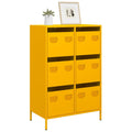 Aparador acero amarillo mostaza 68x39x101,5 cm