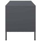 Mueble de TV acero laminado en frío antracita 101,5x39x43,5 cm